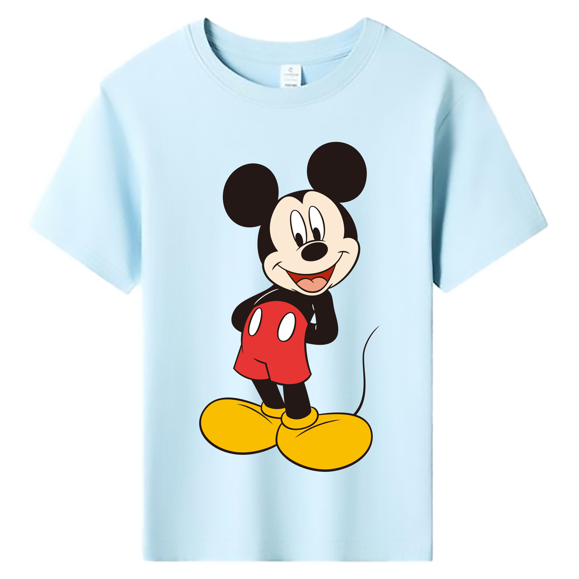 ミッキーマウス Mickey Mouse 綿100％キッズTシャツ（フロントプリント）